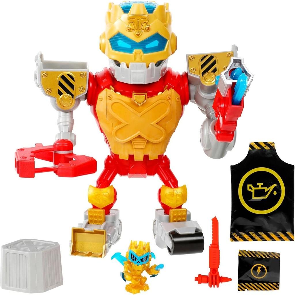 Treasure X Robots Gold - Mega Treasure Bot with Real Lights and Sounds. Repair, Rebuild and Power up!