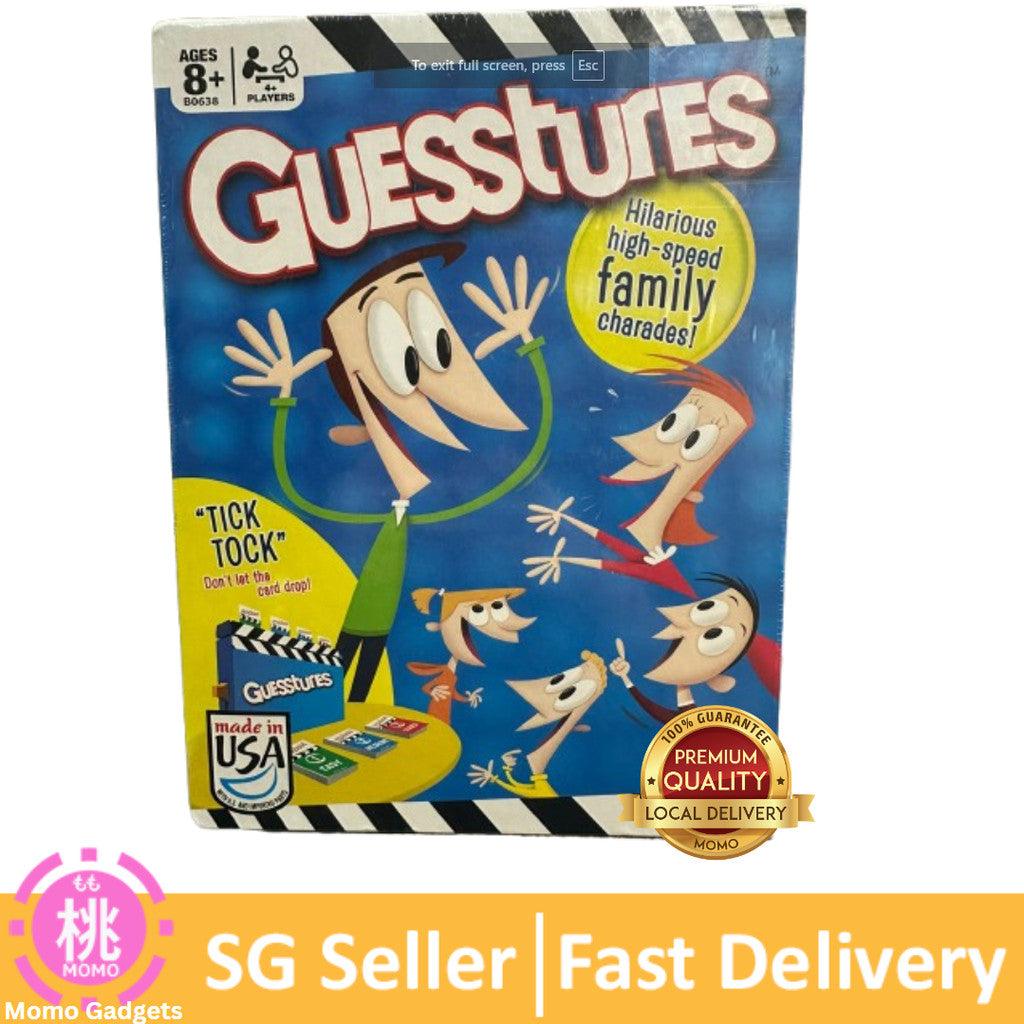 Guesstures Game, Charades Game for 4 or More Players, Family Party Game for Ages 8 and Up