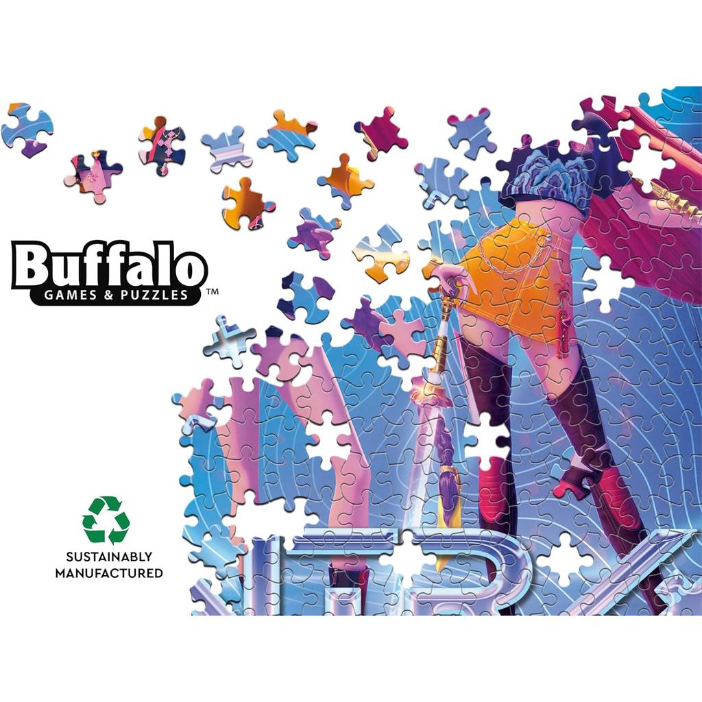 Buffalo Games – for The Fans 500 Piece Kpop Demon Hunters Foil Jigsaw Puzzle - Colorful Puzzles for Adults