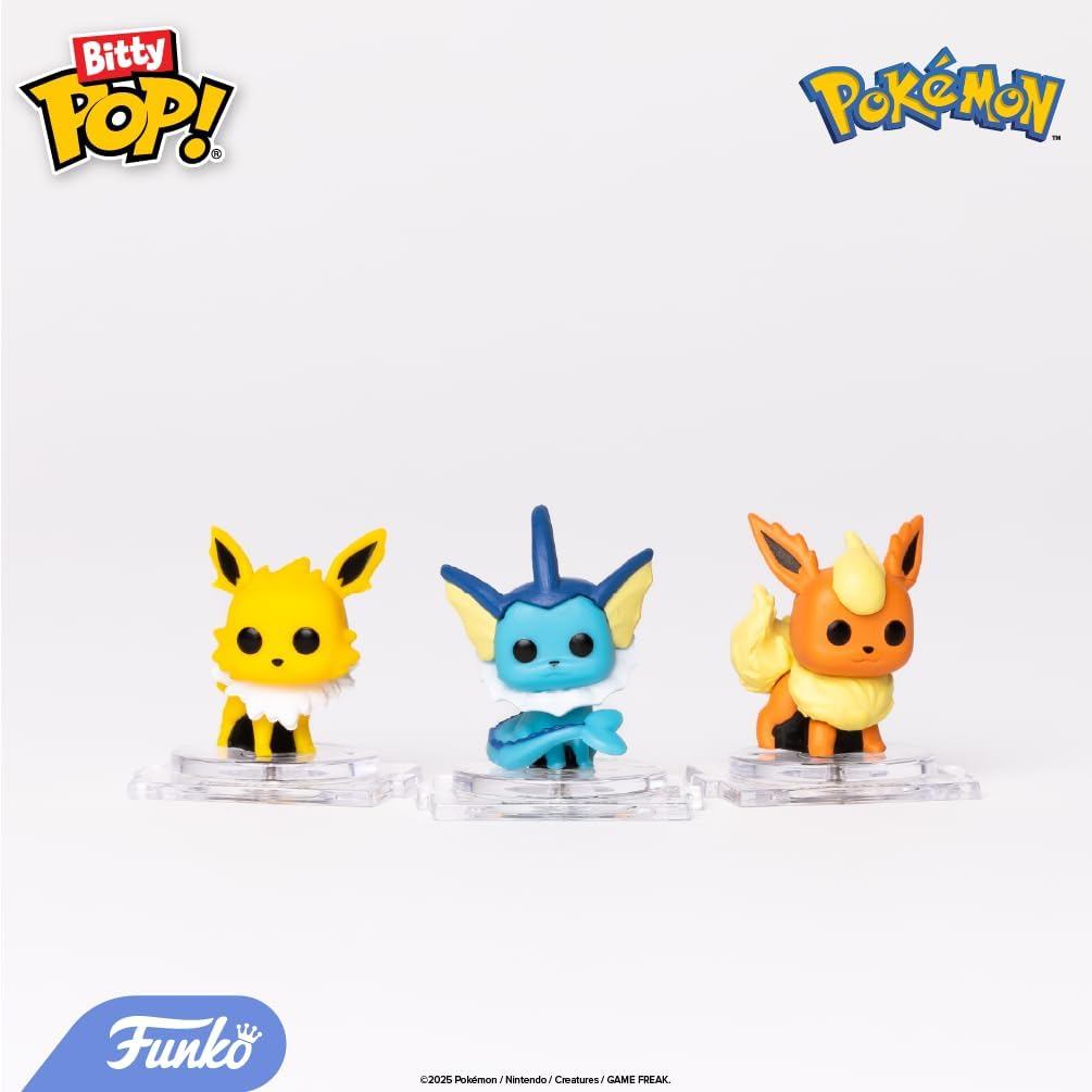 Funko Pop! Bitty: Pokemon - Pikachu, Vaporeon, Caterpie, and Cubone - 0.9 Inch (2.2 Cm) Collectable