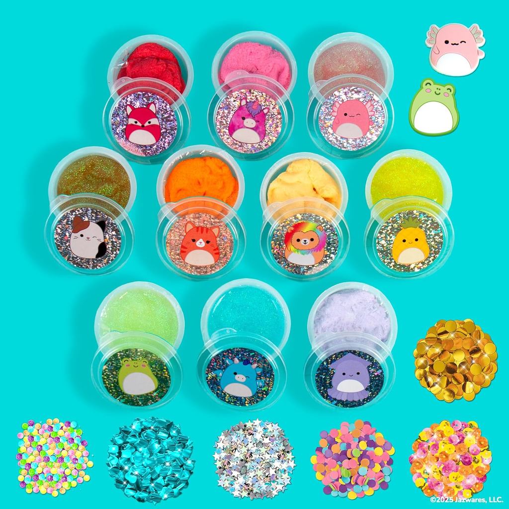 Horizon Group USA SLIMYGLOOP Mix'Ems, Scented Slimes with Mixins, Sensory Toys for Kids, Squishmallows