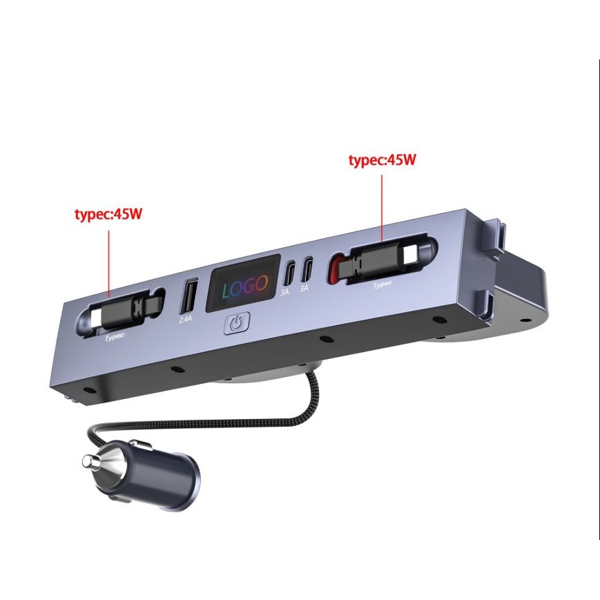 45W USB Charger Hub for Tesla Model Y Juniper 2026 & Model 3 Highland 2024 2025 Accessories