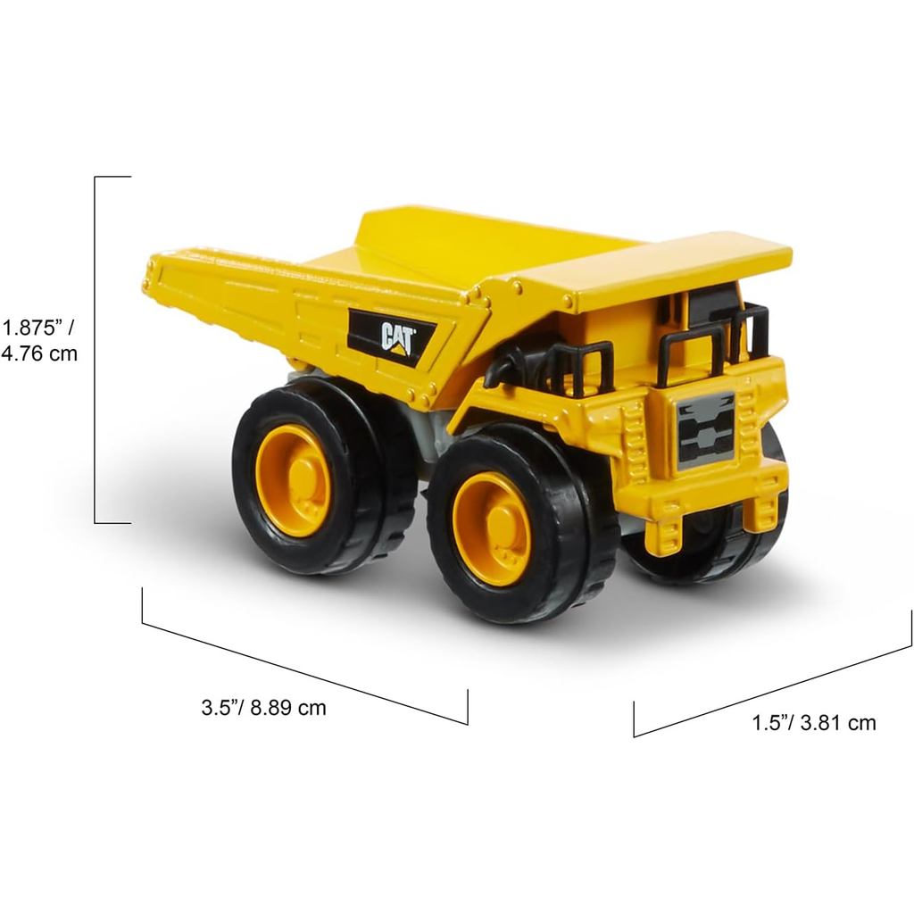 CAT Construction Toys CAT Construction Die Cast Metal 3 Pack Vehicles - Dump Truck/Cement Mixer/Grader for Ages 3+