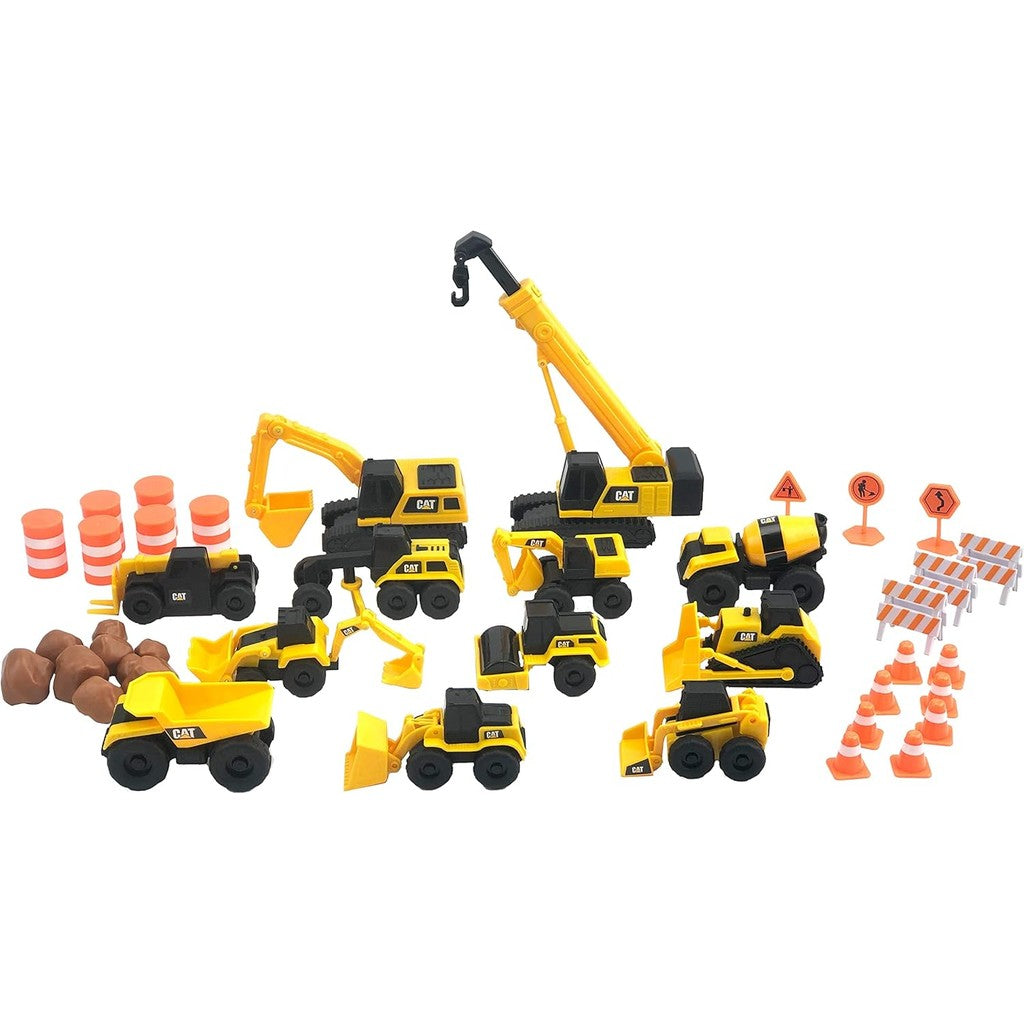 CAT CatToysOfficial Little Machines Mega Set (83337): 41pc Construction Vehicle Toy Playset for Ages 3-7