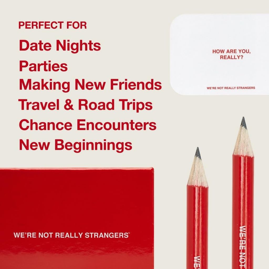 WE'RE NOT REALLY STRANGERS Card Game, Conversation Card Game for Adults