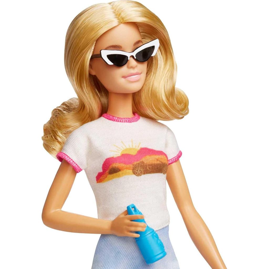 Barbie Doll & Accessories,Travel Set with Puppy and 10+ Pieces, Suitcase Opens & Closes,Barbie "Malibu" with Blonde Hair