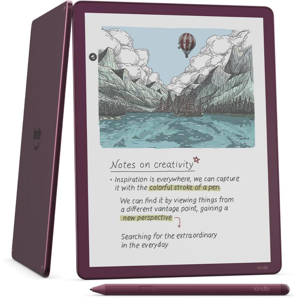 Amazon Kindle Scribe Colorsoft 64GB /32GB—11” paper-like color display—Write in notebooks, docs, and books.