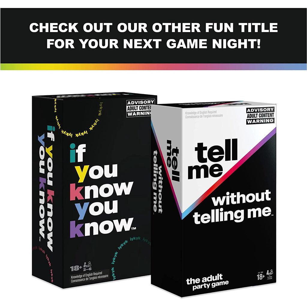 Spin Master Games Tell Me Without Telling Me - Game for Adults Ages 18 and up - Momo Gadgets