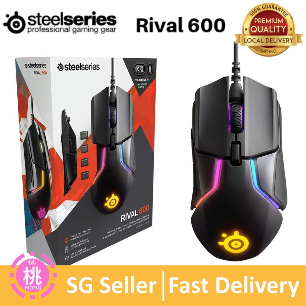 SteelSeries Rival 600 Gaming Mouse - 12,000 CPI TrueMove3+ Dual Optical Sensor - 0.5 Lift-off Distance - Weight System - Momo Gadgets