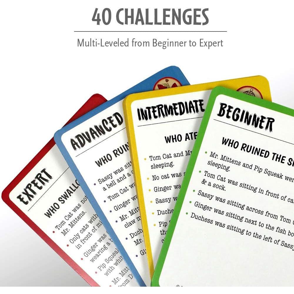 Think Fun ThinkFun Cat Crimes Brain Game and Brainteaser, 1 player, Age 8 and Up - Momo Gadgets