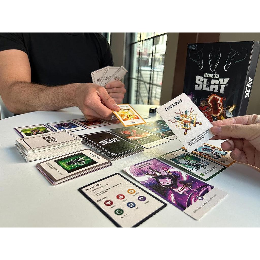 Unstable Games - Here to Slay Base Game - Strategic role playing card game - 2-6 players ages 10+ - Momo Gadgets