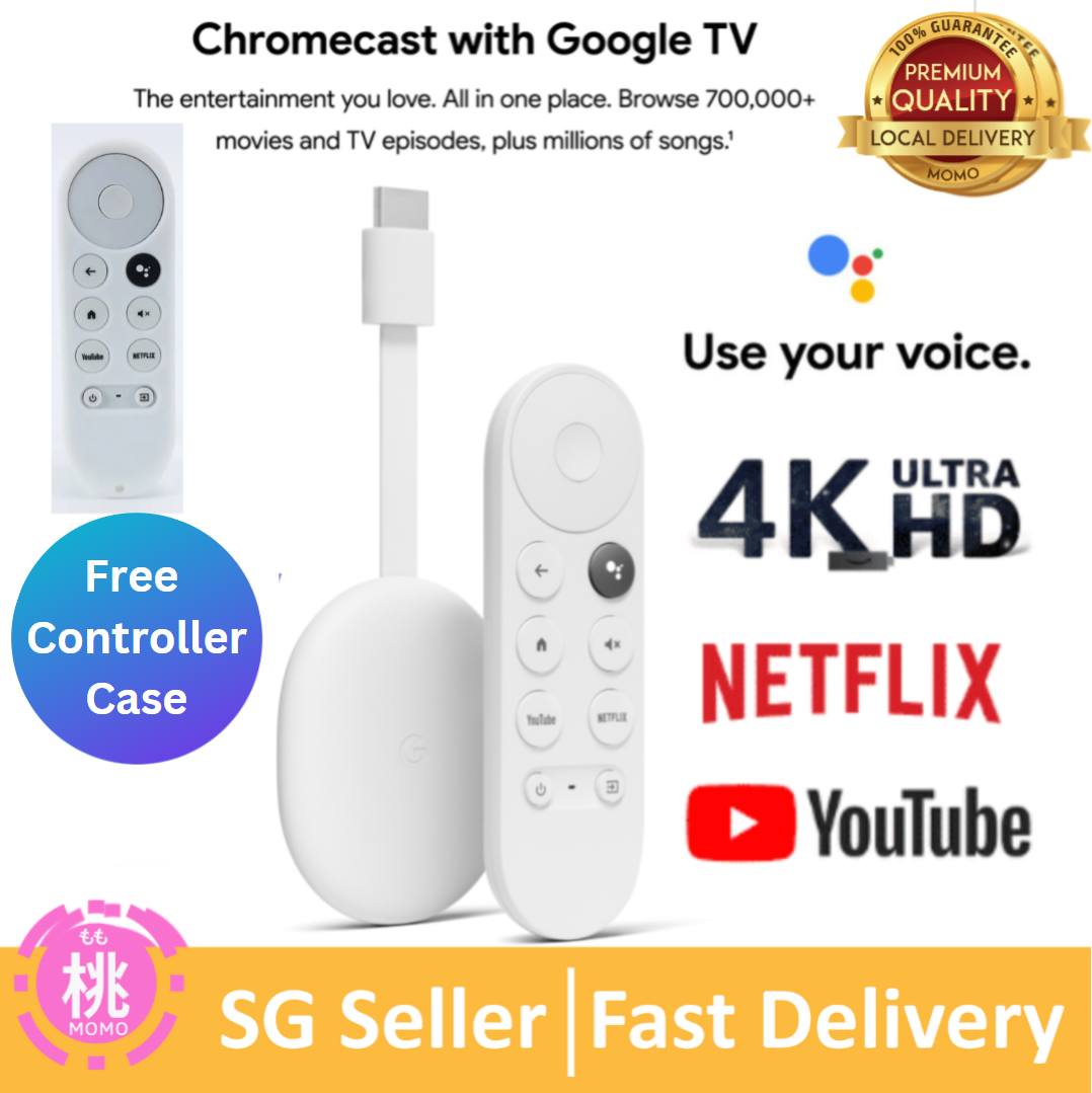 Google Chromecast with Google TV - Streaming Entertainment in 4K or HD 1080P HDR (Nest mini Bundle Options)