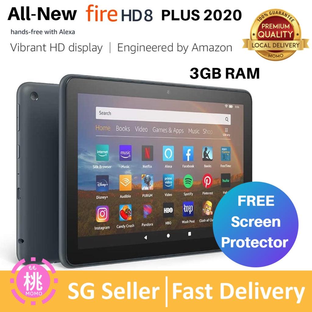 Amazon Fire HD 8 FREE Screen Protector (2GB RAM) / HD 8 Plus (3GB RAM) tablet, 8" HD display, 32 GB