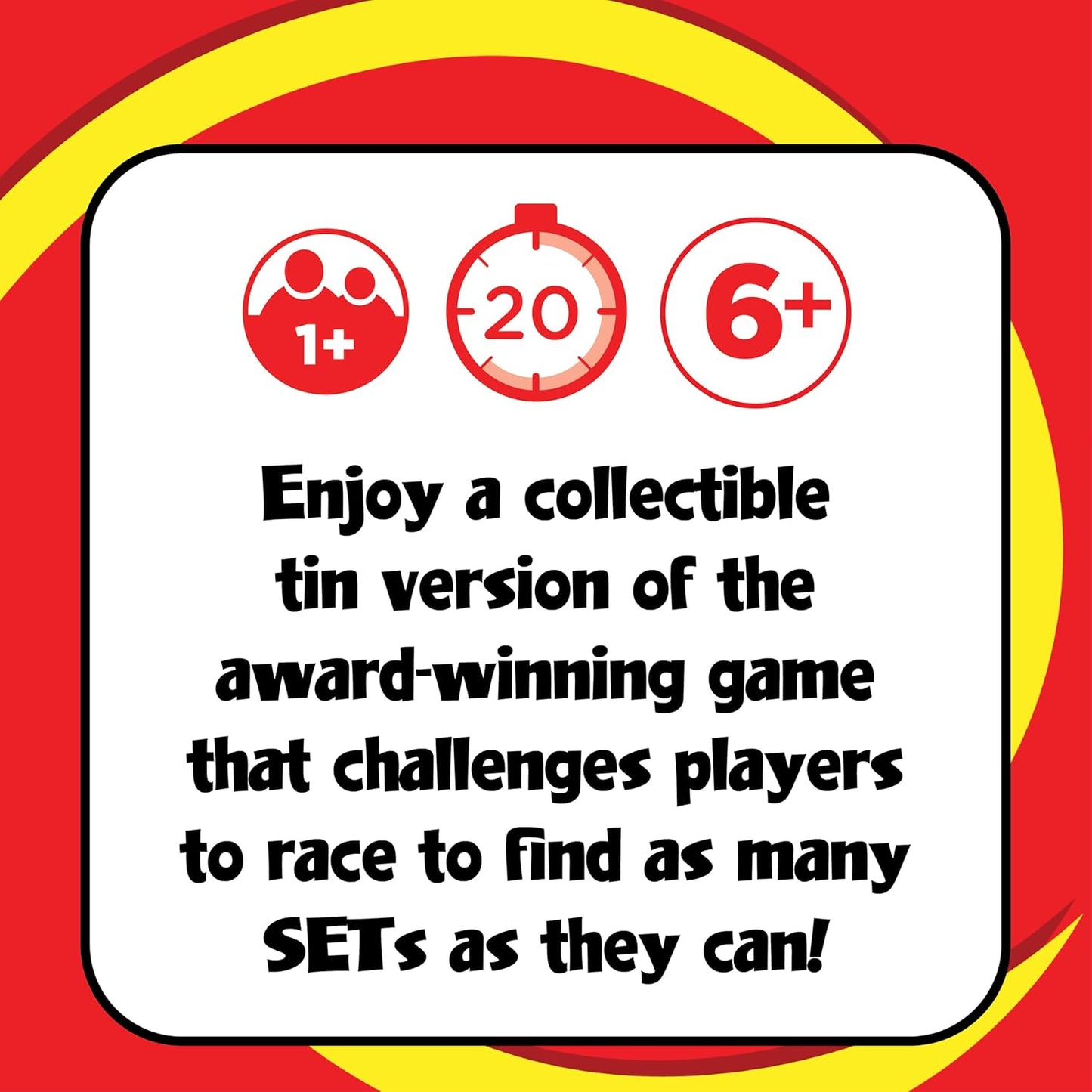 SET Enterprises SET - The Family Card Game of Visual Perception - Race to Find The Matches, For Ages 8+
