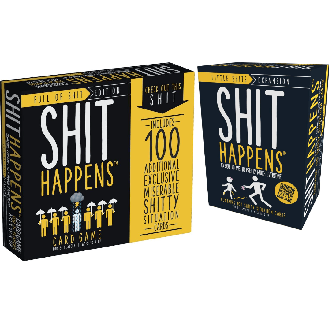 GAMES ADULTS PLAY Shit Happens: Full of Shit Happens Game + 100 Additional Cards! Card Games