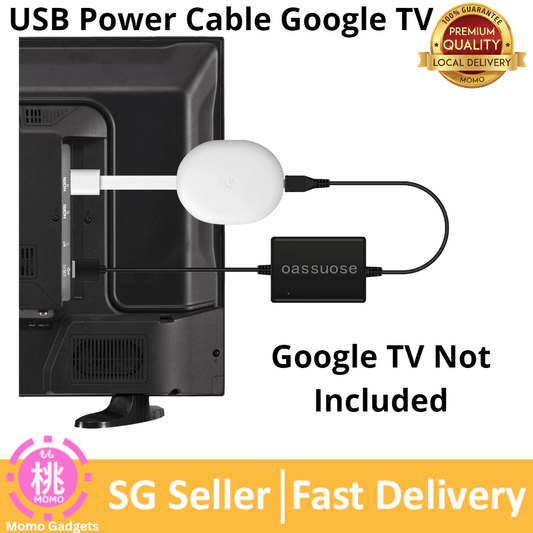 USB Power Cable Adapter for Chromecast with Google TV/Chromecast (Powers Chromecast Directly from TV USB Port)