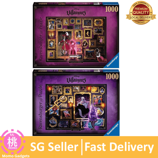 Ravensburger Disney Villainous Ursula/ Captian Hook Jigsaw Puzzle - 1000 Unique Pieces