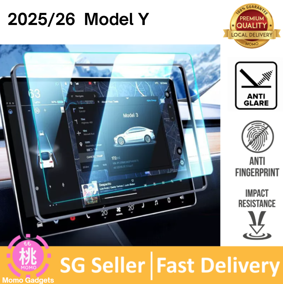 Tempered Glass Screen Protector For Tesla Model 3 Model Y  Anti Glare Matte For Tesla Accessories Center Control