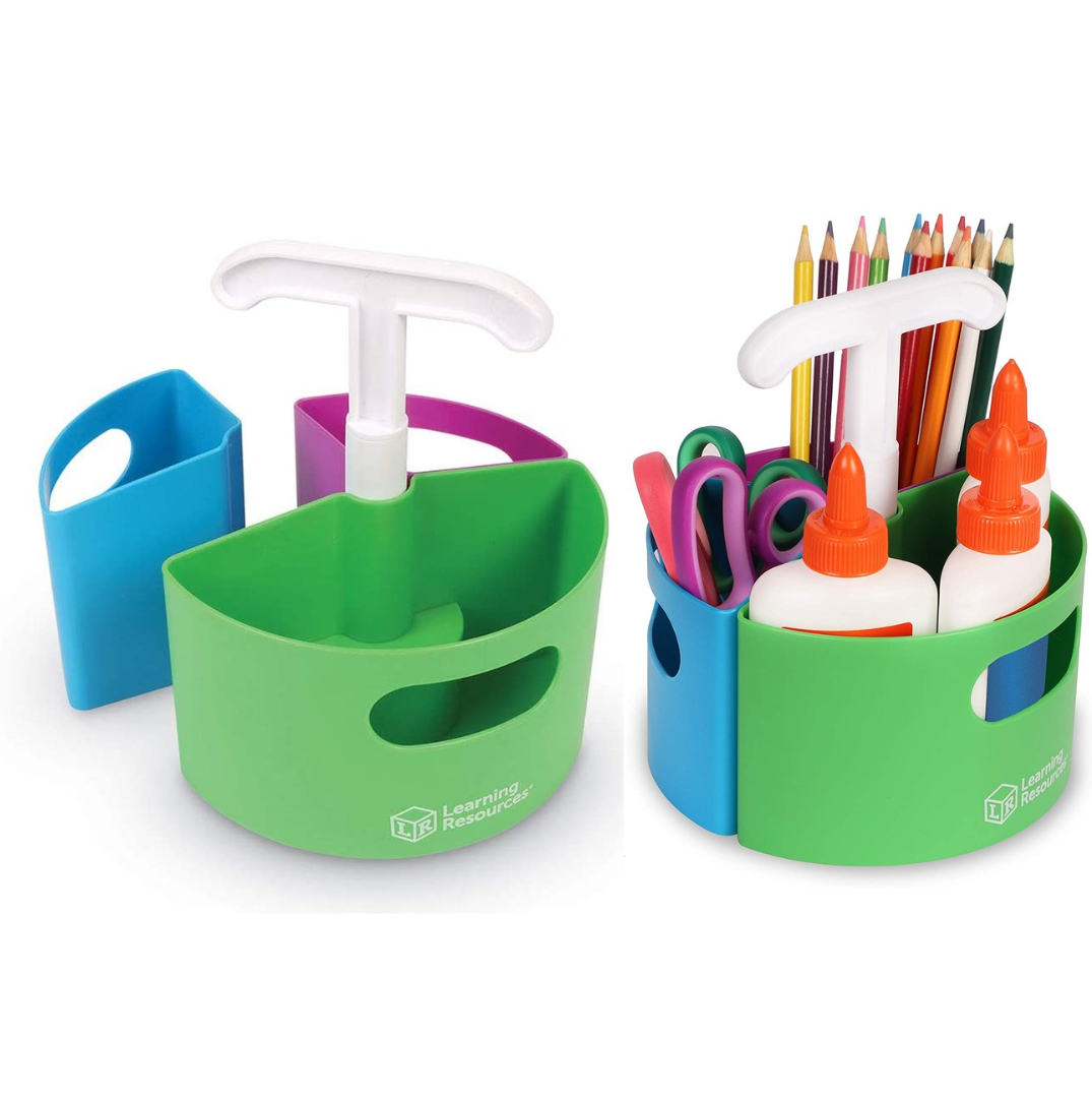 Learning Resources Create a Space Storage Mini Center, Maker Space, Homeschool Accessories, 4 Piece Set