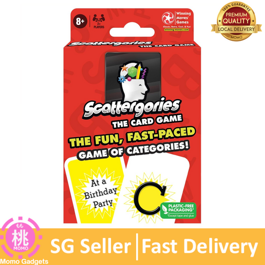 Winning Moves Scattergories The Card Game, Fast-Paced Play at Once Card Game of Categories, for 2 or More Players, Ages 8+