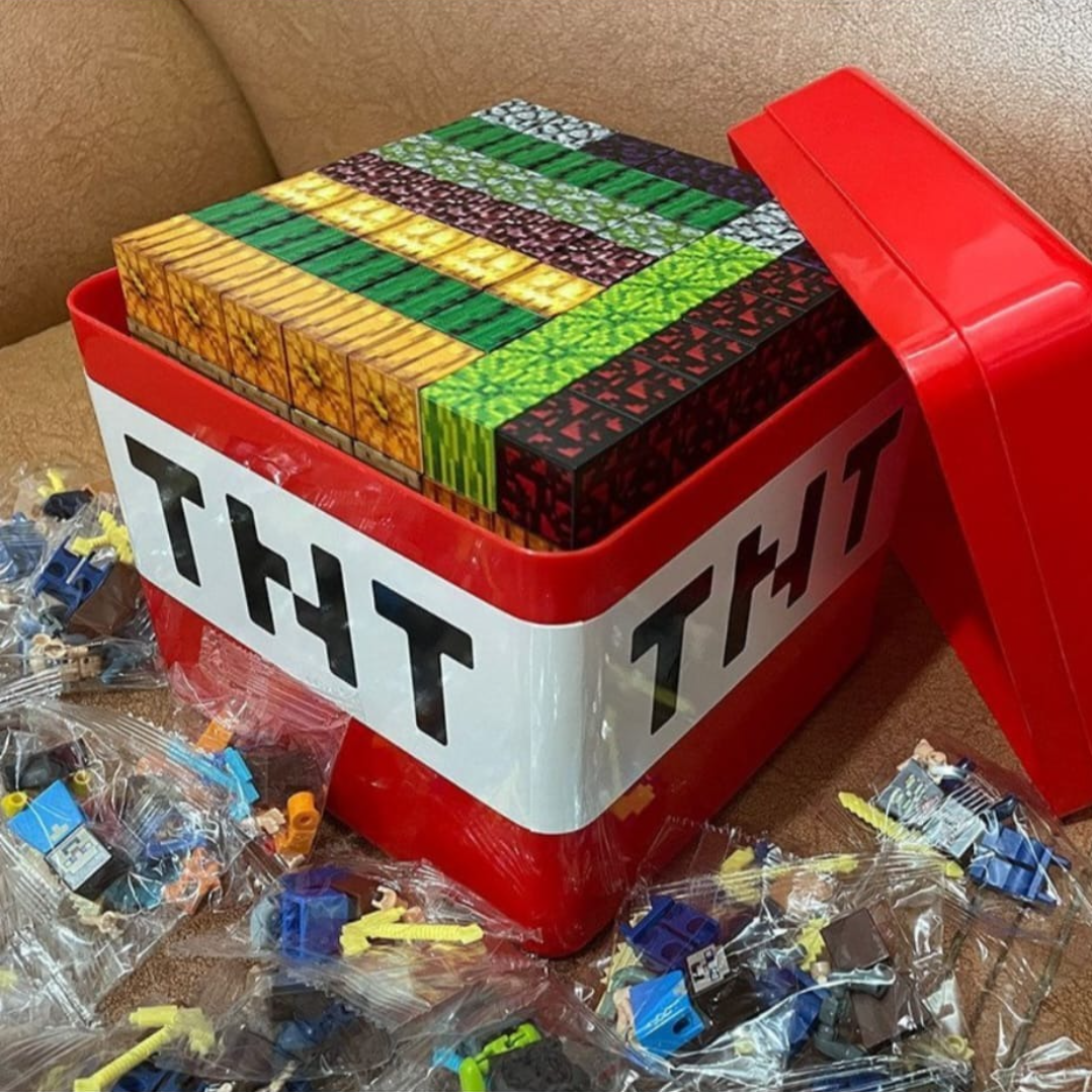 My World Mine craft DIY Merchandise Magnet Assembling Magnetic Cube Building Block Children's Educational Stem Toys