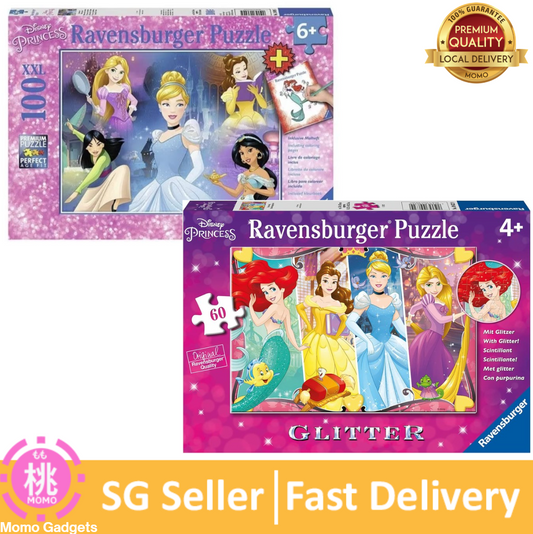 Ravensburger - Disney Princess Heartsong 60 Piece Glitter Jigsaw Puzzle for Kids
