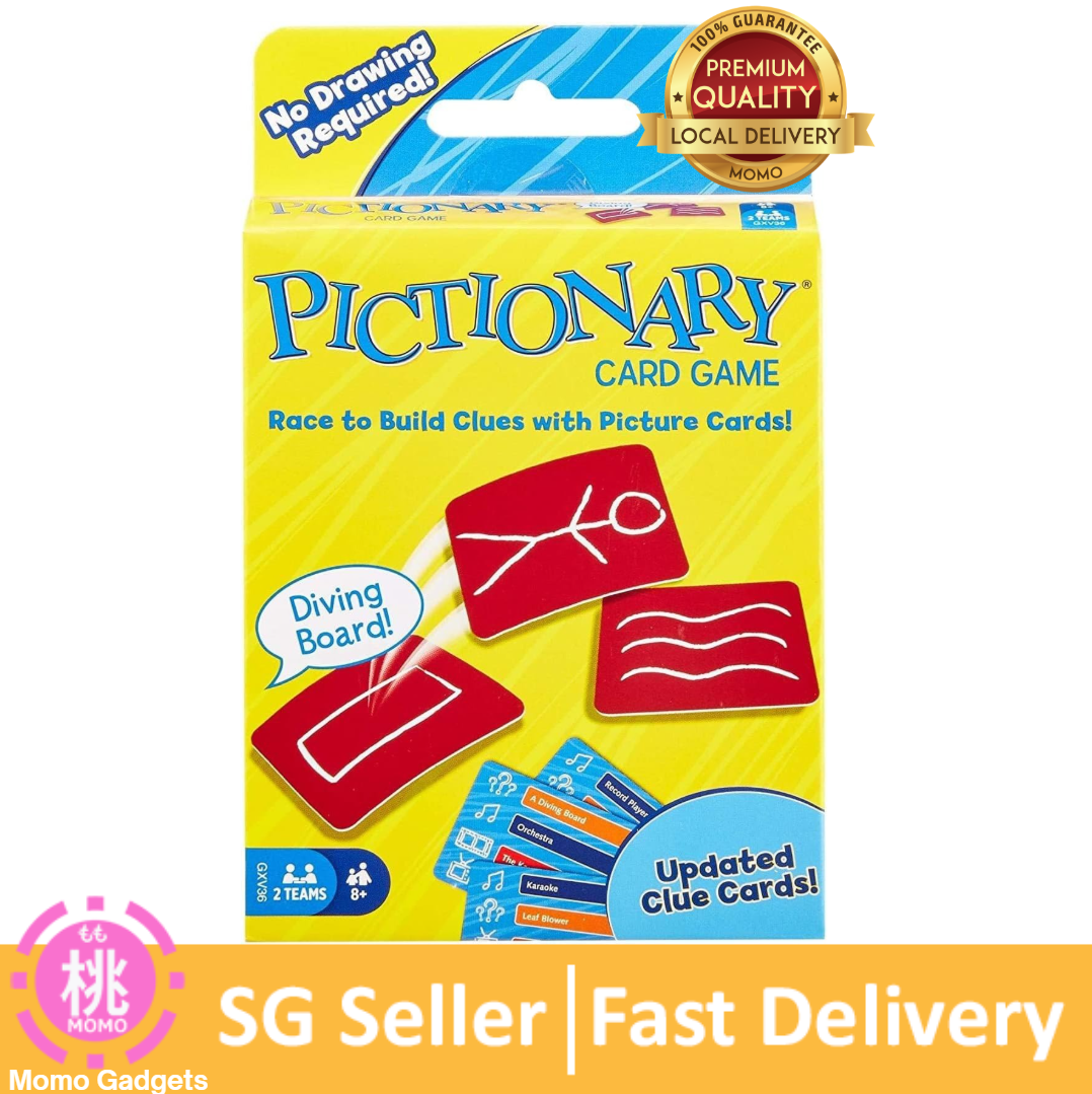 Pictionary Card Game, Makes a Great Gift for Kid, Family or Adult Game Night, 8 Years and Older