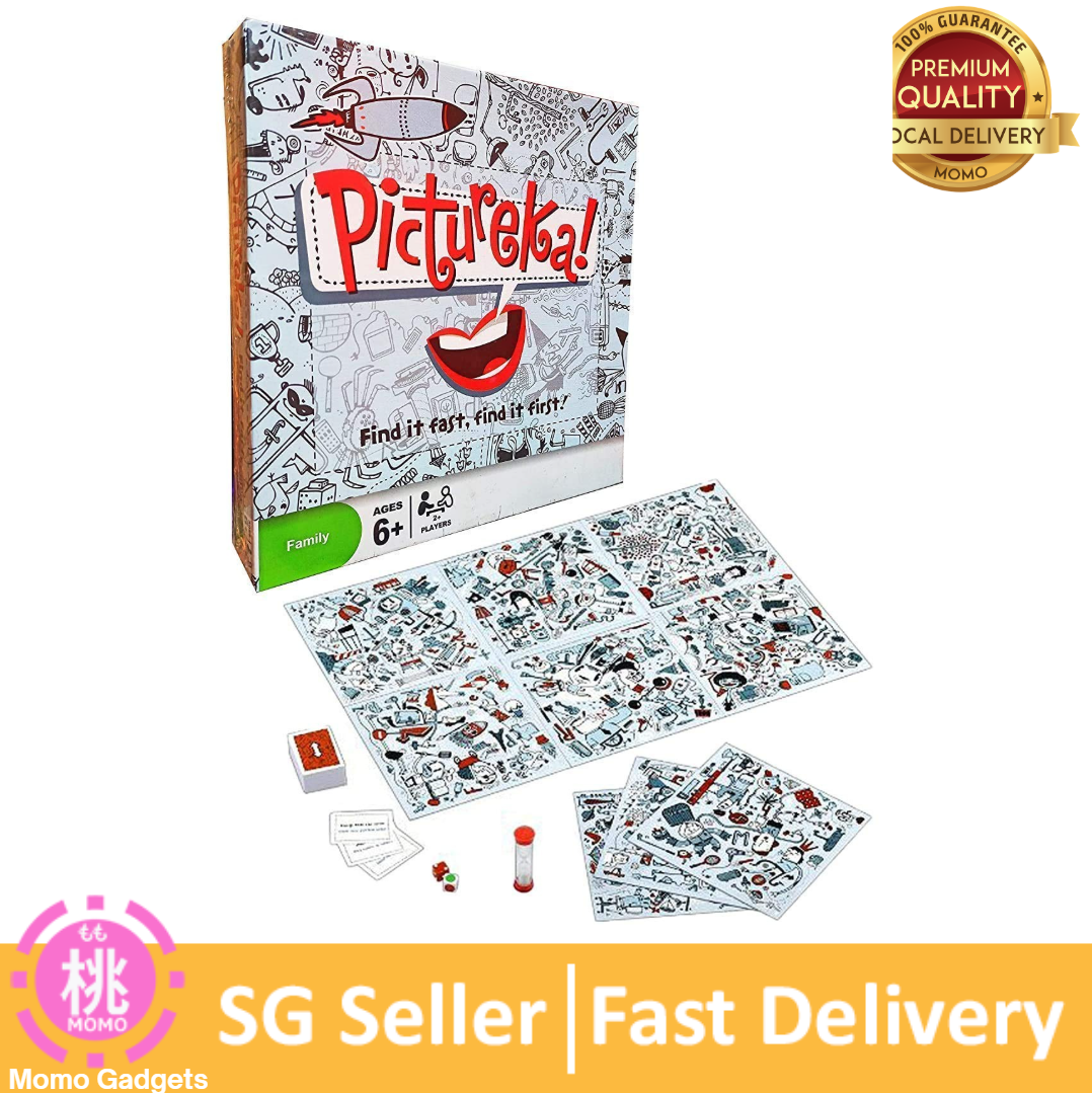 Pictureka Board Game for Kids & Adults with Playing Card and Chips,Multicolor(Standard)