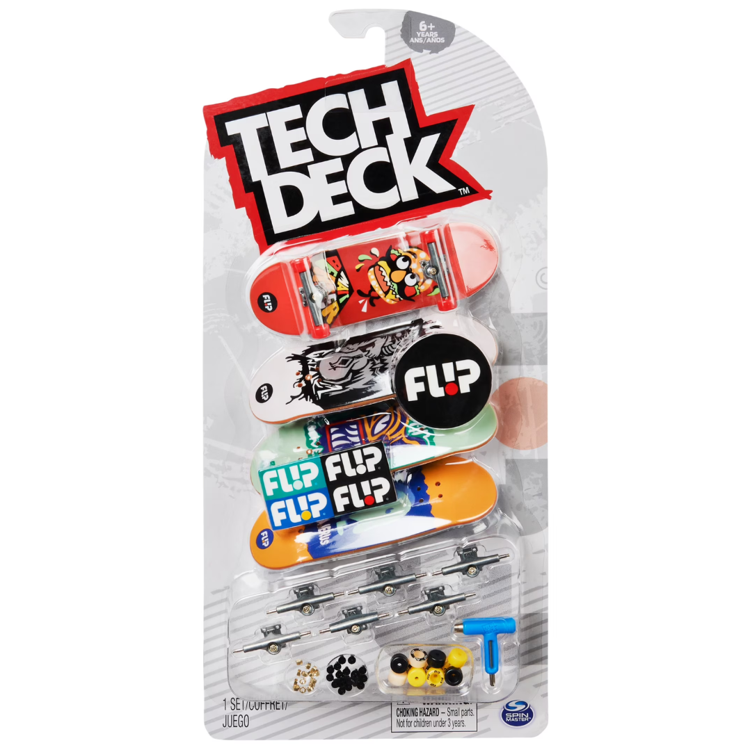 TECH DECK, Sk8shop Fingerboard Bonus Pack, Collectible and Customizable Mini Skateboards (Styles May Vary)