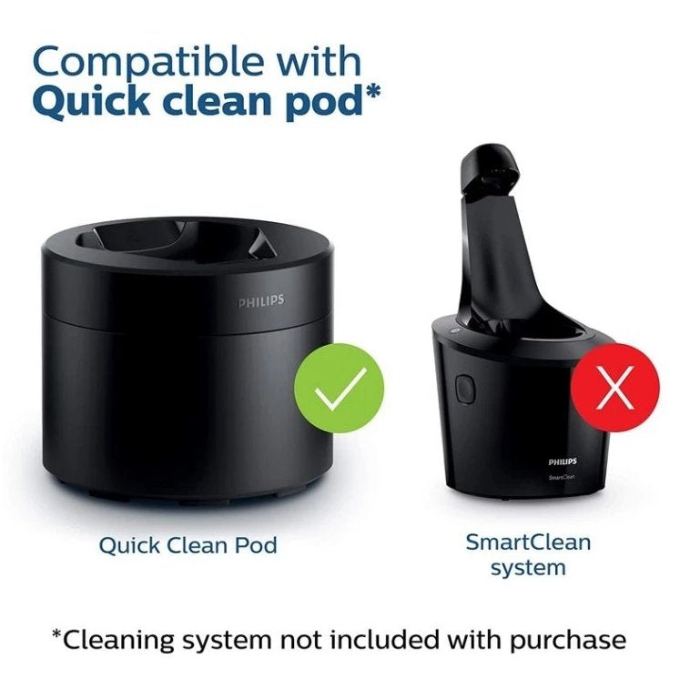Philips Quick Clean Pod Cartridge / Cleaning Solution Shaver For S5000, S7000, S9000, Quick Clean Pod, Cartridge, Lemon Scent, 160ml