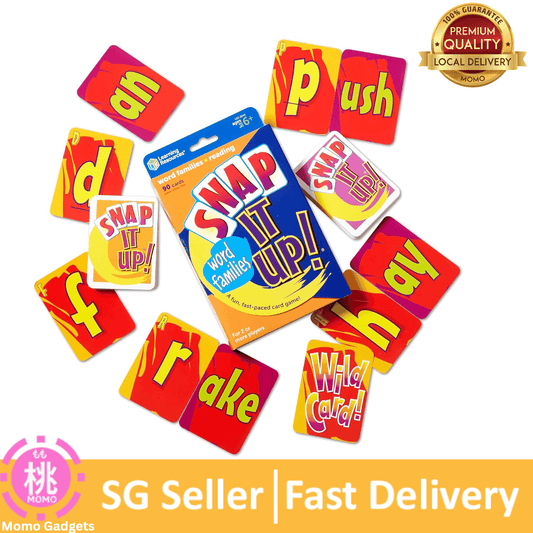 Learning Resources Snap It Up! Phonics & Reading Card Game, Homeschool,Reading Game, 90 Cards Included