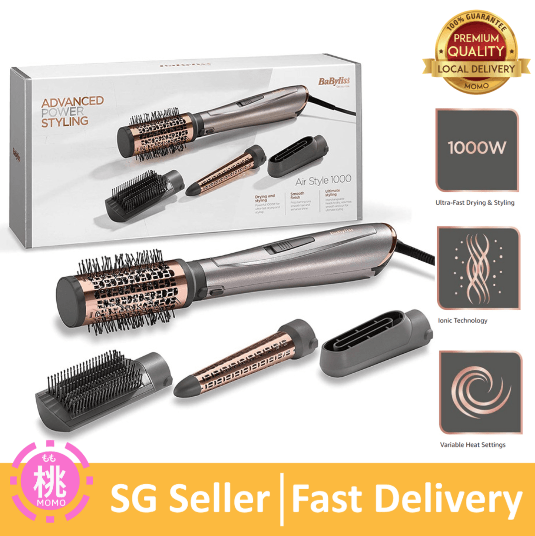 BaByliss Air Style 1000W Powerful 4 in 1 Hair Dryer Styler with Smoothing Ionics - Momo Gadgets