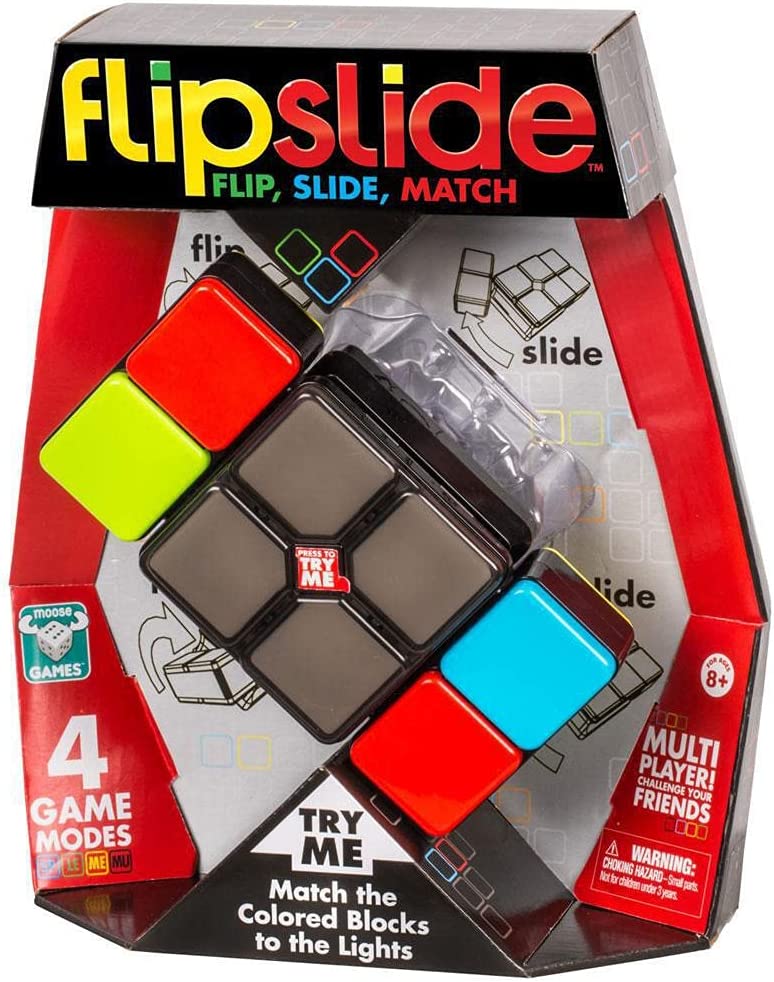 Oonies Flipslide Game, Electronic Handheld Game | Flip, Slide, and Match the Colors to Beat the Clock