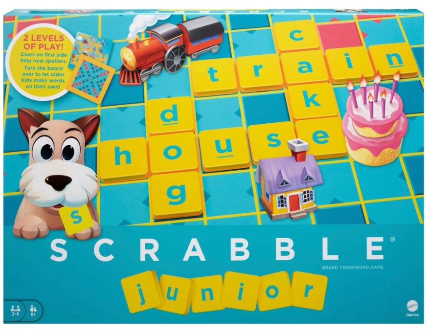 Mattel Games Scrabble Junior/Disney Children Board Game from 6 Years