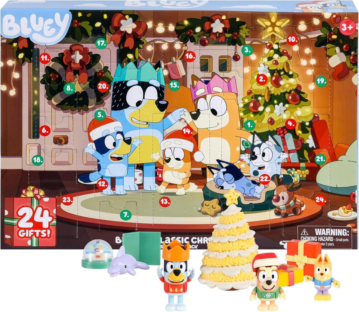 Bluey's Exclusive Advent Calendar Pack. Open the Packaging To Find A Bluey Surprise
