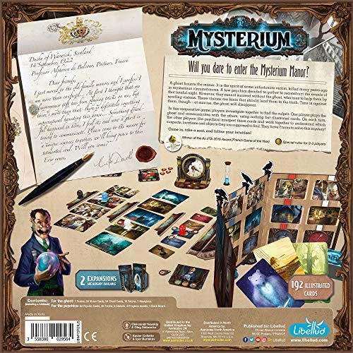 Mysterium Board Game (Base Game) , Cooperative Game for Adults and Kids, Ages 10 and up, 2-7 Players