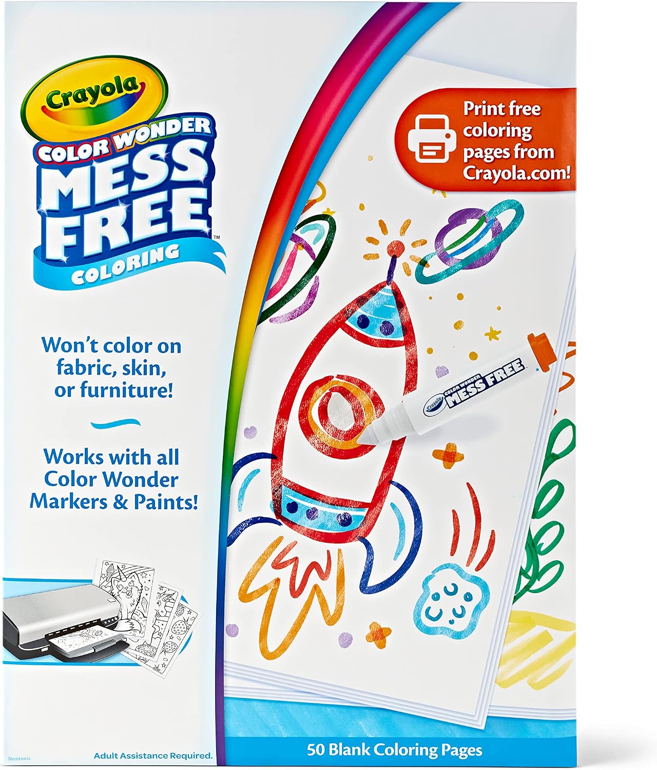 Crayola Color Wonder Magic Light Brush, Mess Free Painting Station for Kids, Toddler Toys & Activities, Ages 3+