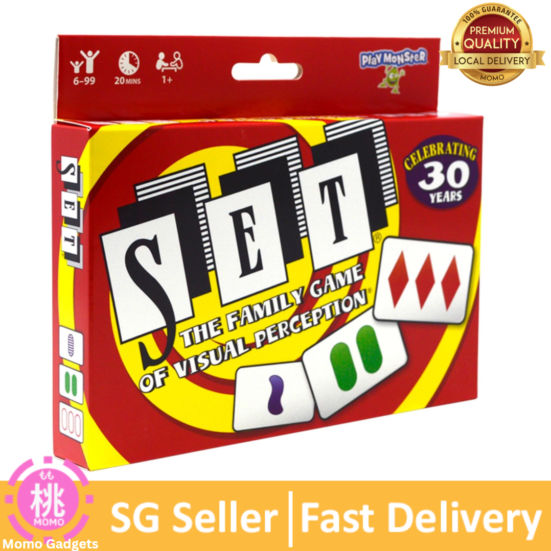 SET Enterprises SET - The Family Card Game of Visual Perception - Race to Find The Matches, For Ages 8+