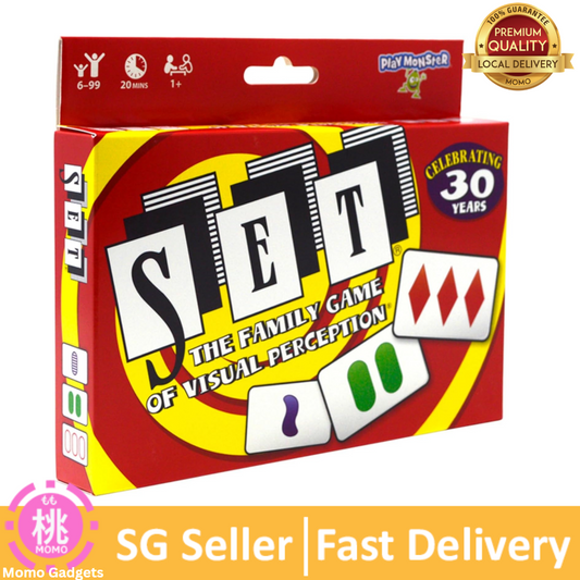 SET Enterprises SET - The Family Card Game of Visual Perception - Race to Find The Matches, For Ages 8+