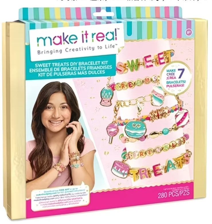Make It Real: Neo-Brite Chains & Charms Kit-Create 10 Unique Cord&Tassel Charm Bracelets,195 Pieces/280 Piece/872 Piece