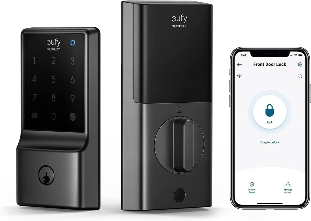 eufy Security Smart Lock C210 (E110), or C220 Keyless Entry Door Lock, Built-in WiFi Deadbolt, Smart Door Lock