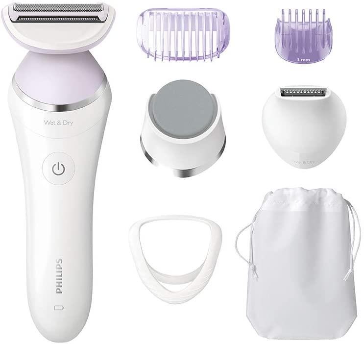 Philips SatinShave Prestige Wet n Dry Electric Lady Shaver with Accessories - BRL170 / BRL 175 Hair Removal