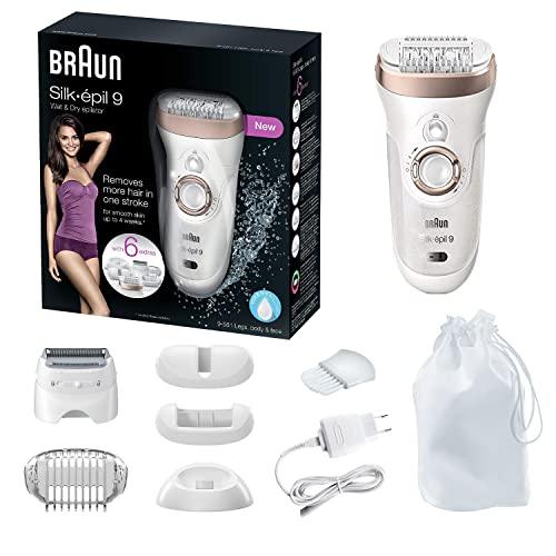 Braun Silk-épil 9 9-561 Wet and Dry Cordless Epilator/Epilation + 6 Extras - Momo Gadgets