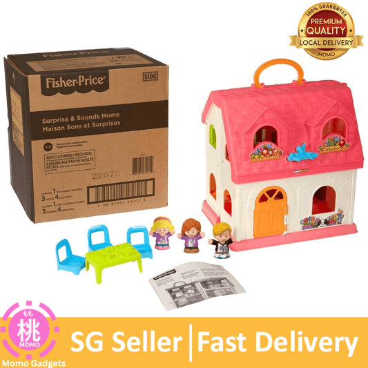 Fisher-Price Little People Toddler Playhouse Surprise & Sounds Home Musical Playset with Figures & Accessories
