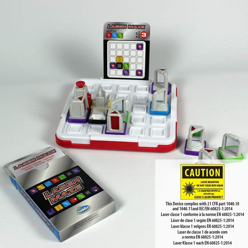 ThinkFun Laser Maze (Class 1) Brain Game and STEM Toy for Boys and Girls Age 8 and Up
