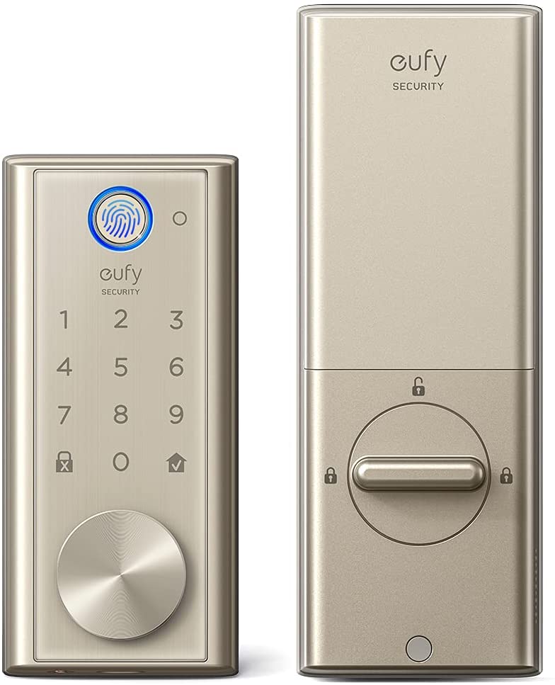 eufy Security Smart Lock Touch, Remotely Control with Wi-Fi Bridge, Fingerprint Keyless Entry Door Lock