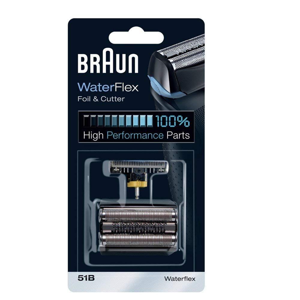 Braun Series 5 51B / 51S Foil & Cutter Replacement Head, Compatible with Waterflex Shaver