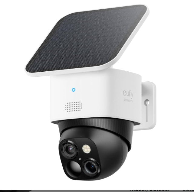 Eufy Security SoloCam S340,  Solocam E30 Solar Security Camera, Wireless Outdoor Camera, 360° Pan & Tilt Surveillance
