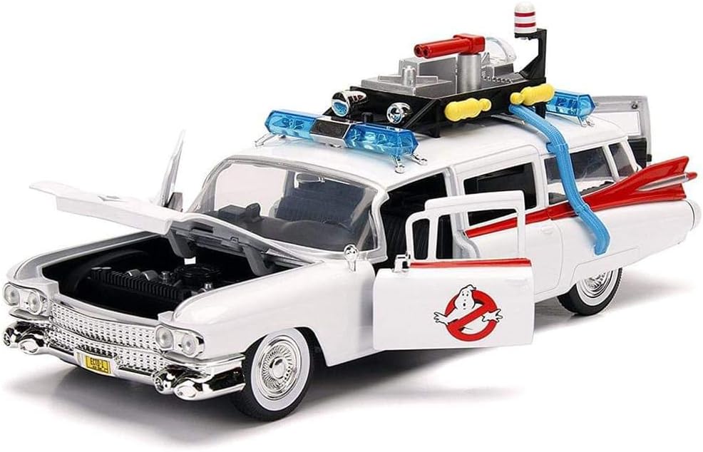 Jada Toys 99731 Hollywood Rides Ghostbusters ECTO-1 childrens die cast vehicles, 1: 24 / 1:32 Scale