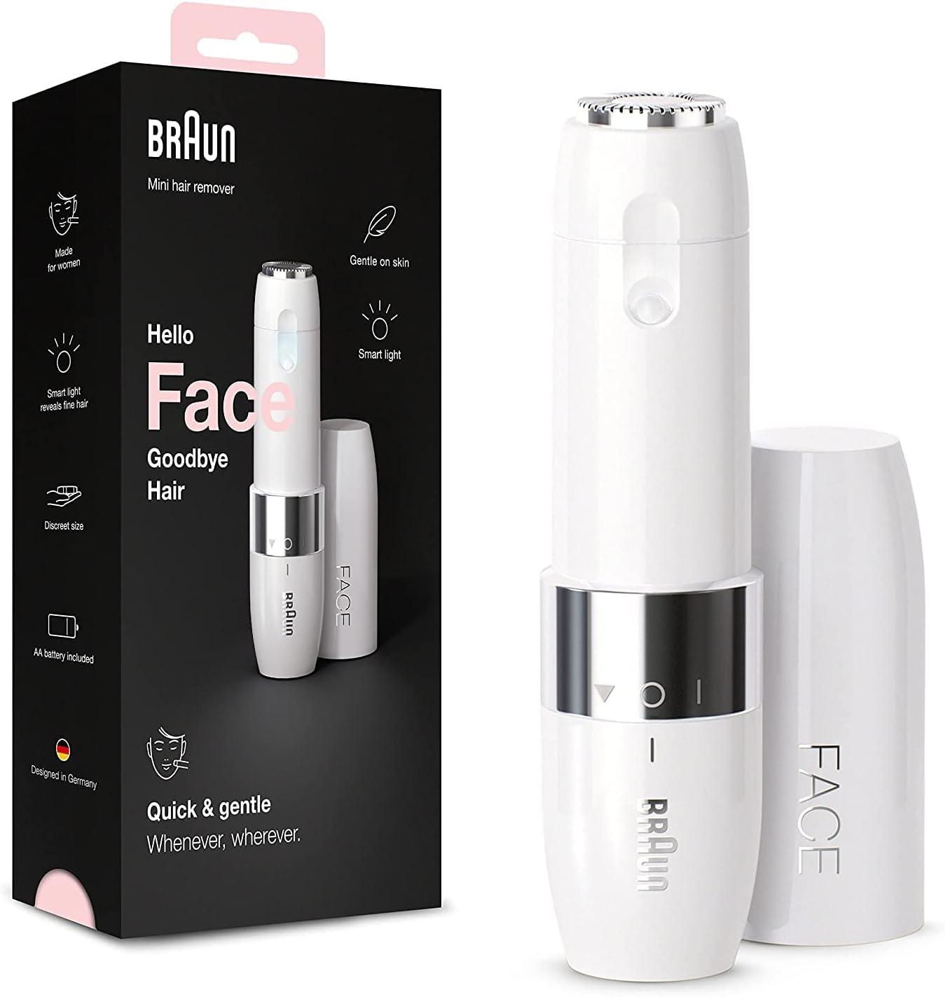 Braun Face Mini Hair Remover, Facial Hair Remover for Women Mini-Sized Design For Portability, FS1000 - Momo Gadgets